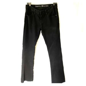 Simply Vera Vera Wang black boot cut jean size 8